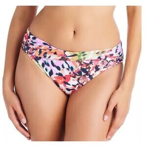 Bleu Rod Beattie Bikini Bottoms 10 Party Animal Sarong Waist Hipster Coral NWOT